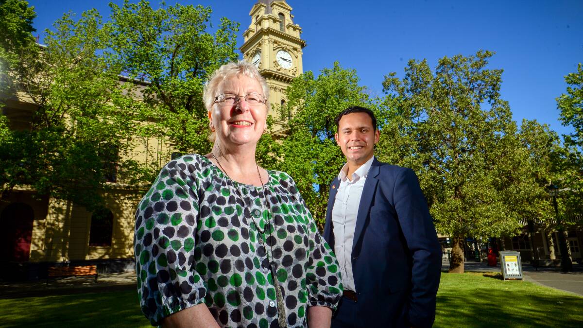 TOURISM MECCA: City of Greater Bendigo mayor Andrea Metcalf and deputy mayor Matthew Evans are expecting a tourism boom from the Ring cycle. Picture: DARREN HOWE