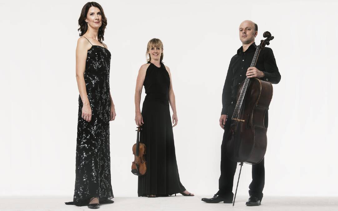 THREE OF THE BEST: The Seraphim Trio of Anna Goldsworthy (piano), Helen Ayres (violin) and Tim Nankervis (cello) will perform in Bendigo next month.