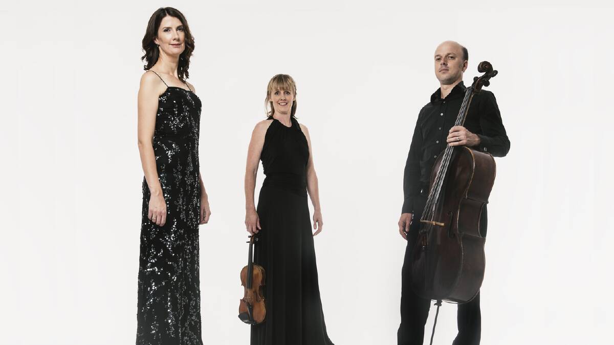 CLASS ACT: Seraphim Trio - pianist Anna Goldsworthy, violinist Helen Ayres and cellist Timothy Nankervis - will team up with Bendigo Symphony Orchestra for a concert this weekend.