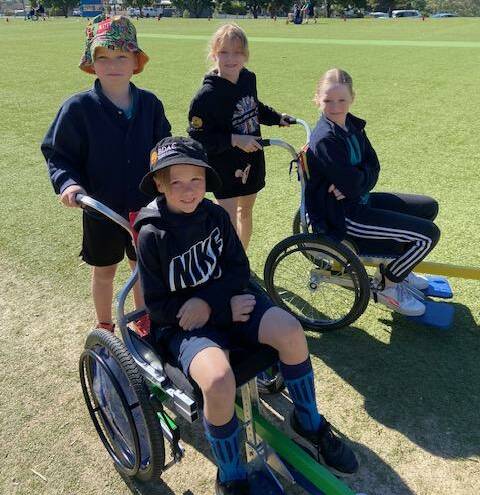 California Gully Primary School raised funds to get wheelchairs to those in need.