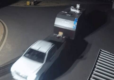 The Izuzu ute wanted in connection with the thefts. Picture supplied.