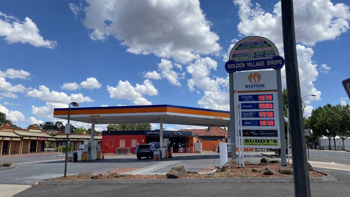 Westside service station in Golden Square selling unleaded petrol for 159.9 cents a litre.