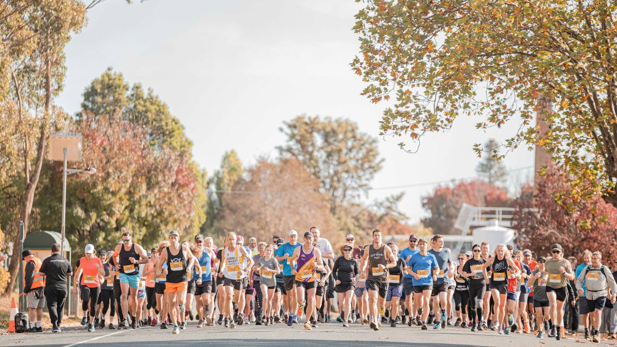 Competitors are ready to run - or walk - the O'Keefe Challenge. Picture by AJ Taylor Photography.
