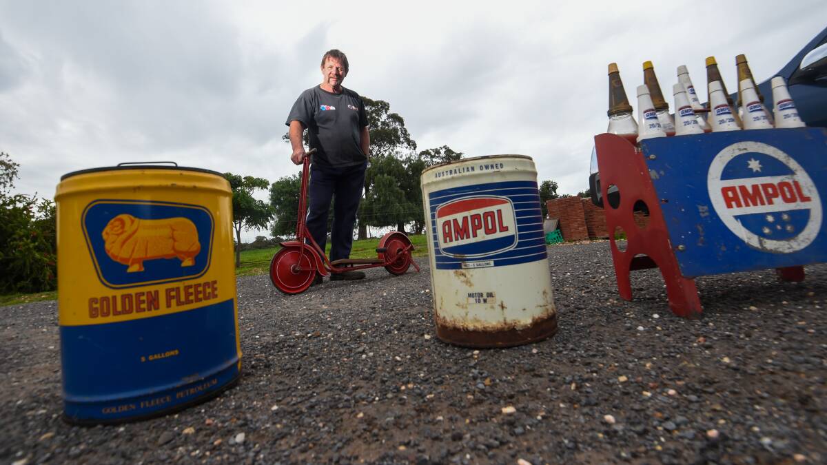 COLLECTABLES: Swap meet fans such as Bendigo's Cliff Doherty (pictured) are in for a treat this weekend with events on Saturday and Sunday set to entice collectors. Picture: DARREN HOWE