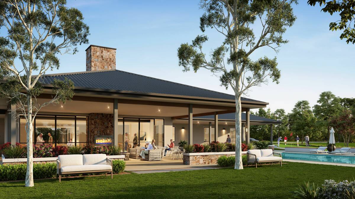 An artist's impression of the clubhouse at Vital Bendigo.