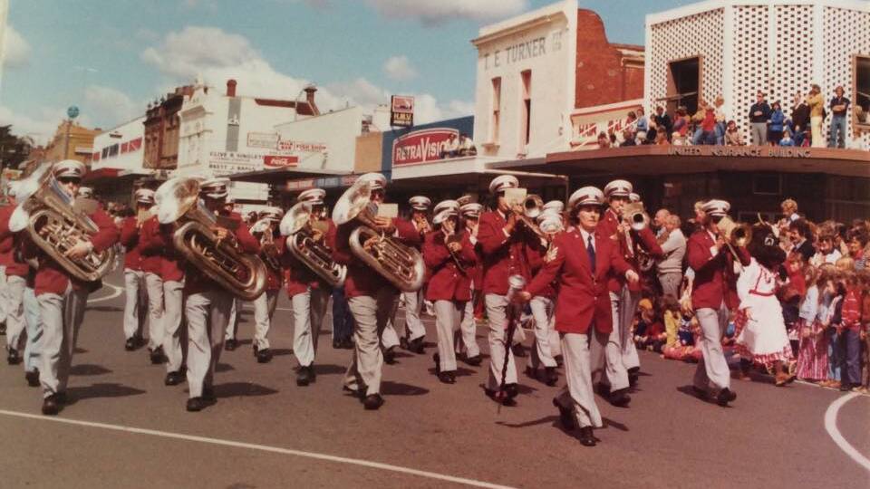LEADING THE WAY: Jan Davey, leading a marching band. Picture: SUPPLIED