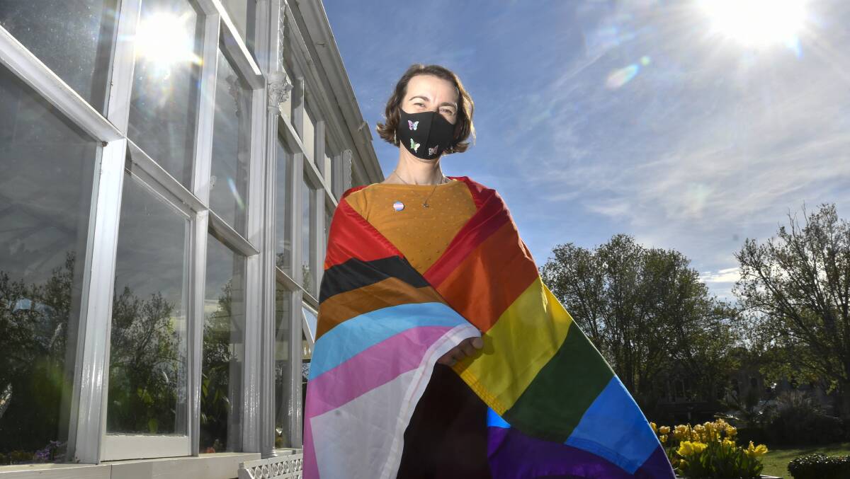 IDAHOBIT: Zara Jones is calling on the Bendigo community to show their support to the LGBTIQA+ people. Picture: Noni Hyett 