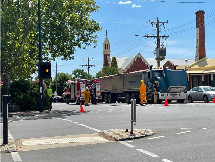 It is unknown what caused the truck to break down. Picture: Chris Pedler