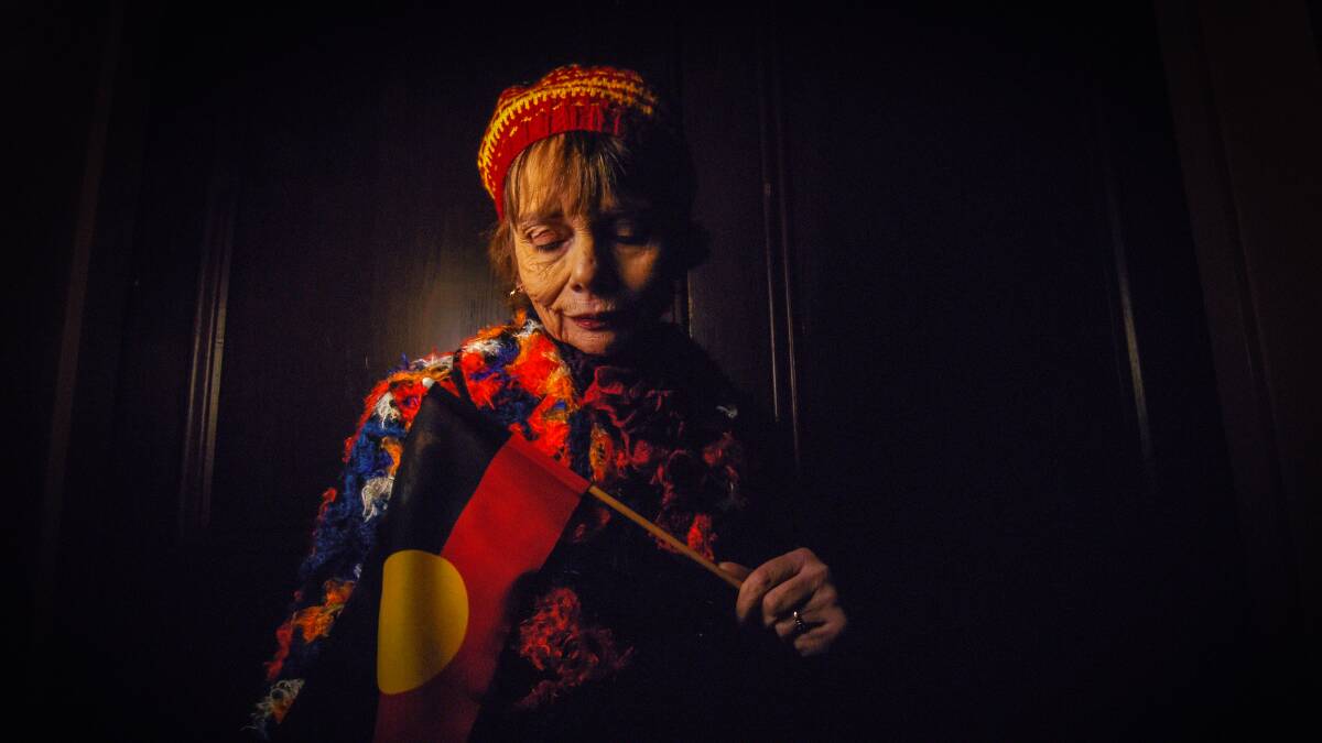 REFLECTIVE: Anne Conway at the NAIDOC week flag raising. Picture: Darren Howe