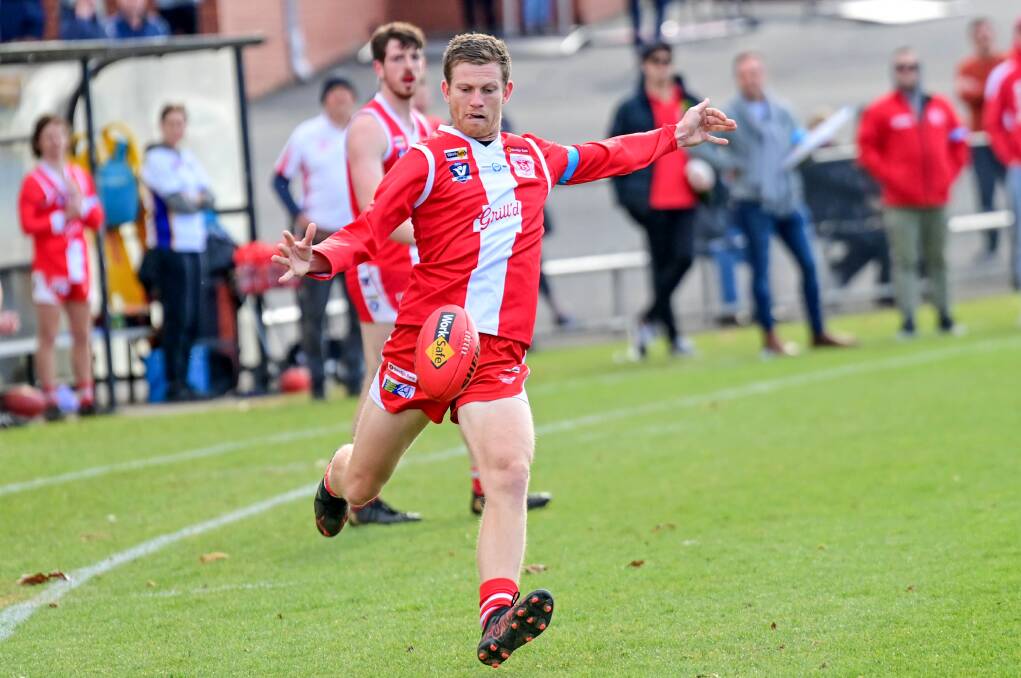 KICKING STRAIGHT: Captain Zac Hare starring at the QEO. Picture: Brendan McCarthy