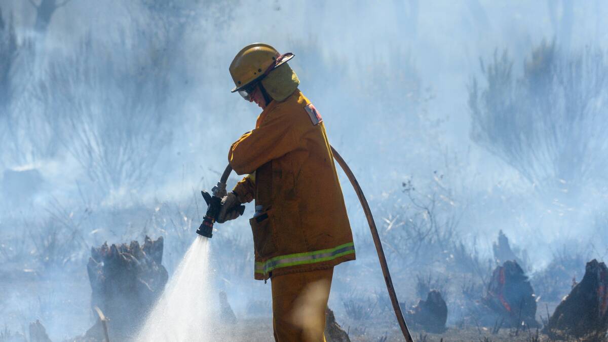FIREFIGHT: CFA and FFMV crews contain a fire in the Whipstick Forest earlier this year. Picture: DARREN HOWE