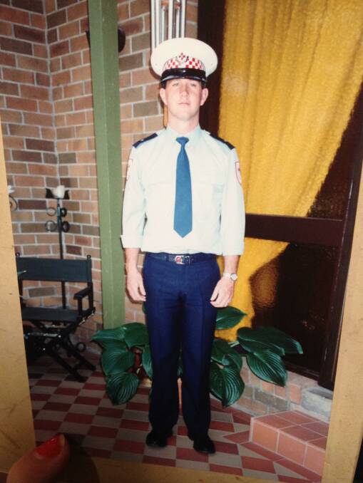 Richard when he first became a paramedic. Picture: SUPPLIED
