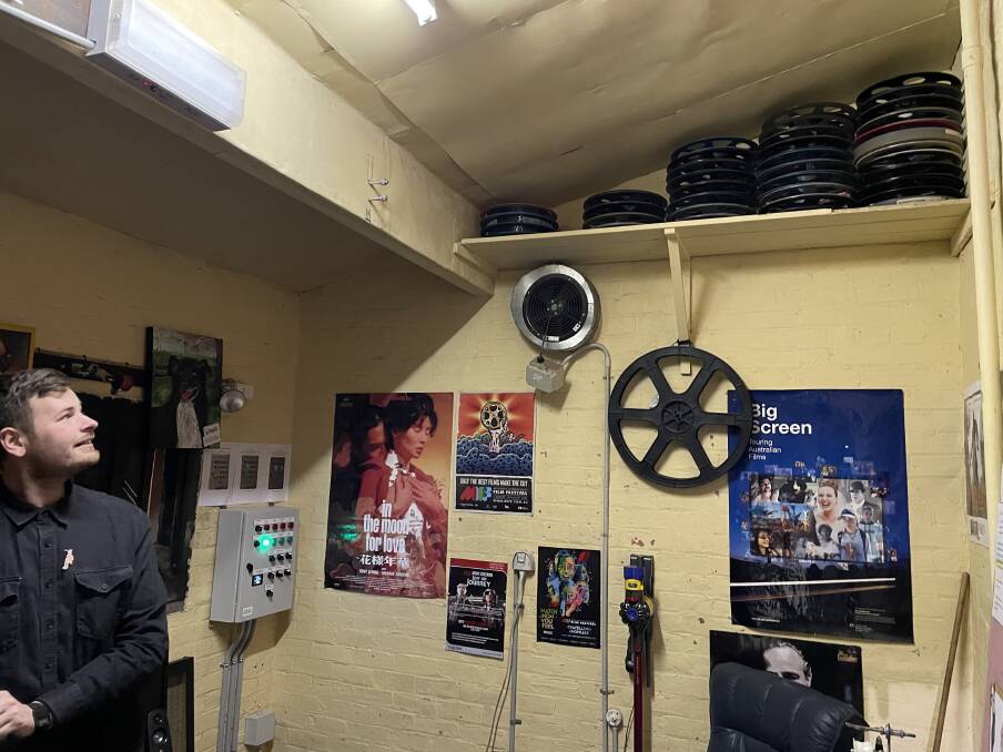 Inside the projection room at Star Cinema. Picture: JULIEANNE STRACHAN
