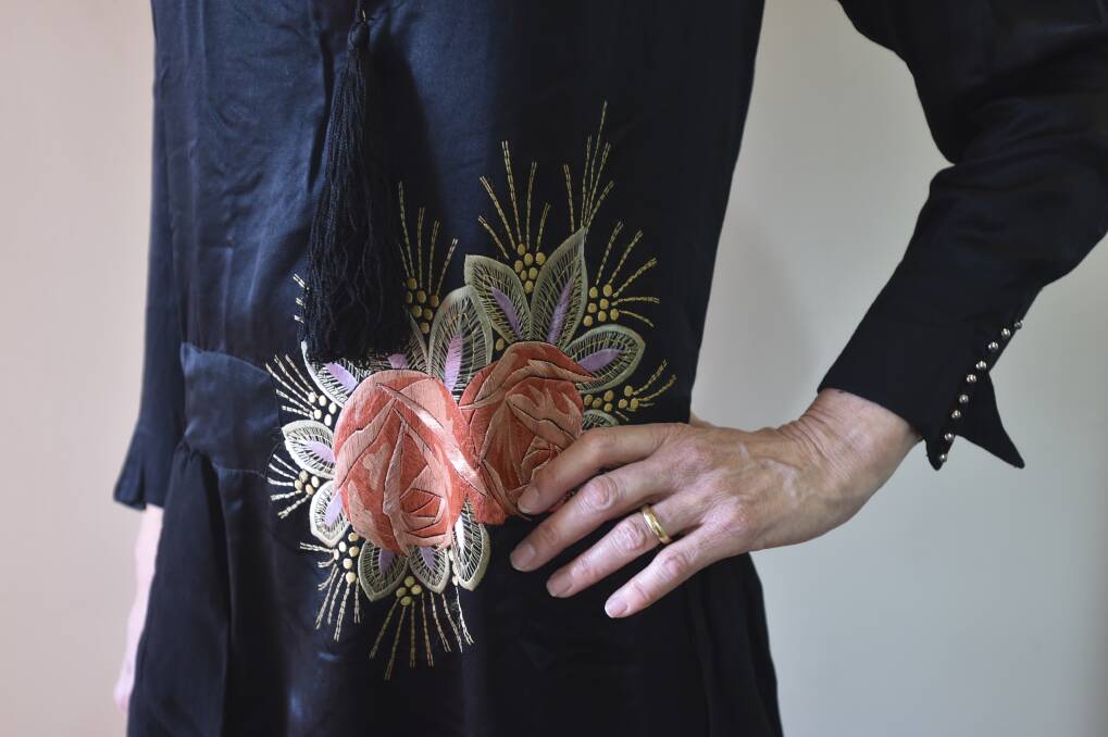 FINE DETAILS: beautiful embroidery and delicate bead work are the mainstays of the pop up shop. Picture: NONI HYETT