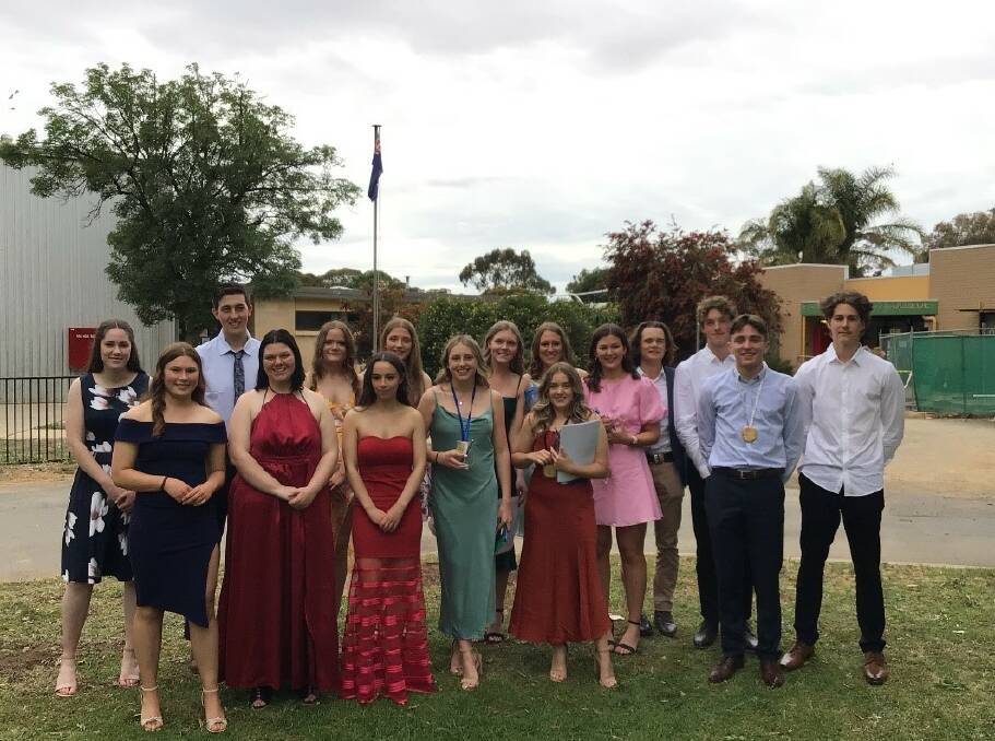 The class of 2021 at its valedictory dinner. Picture: SUPPLIED 
