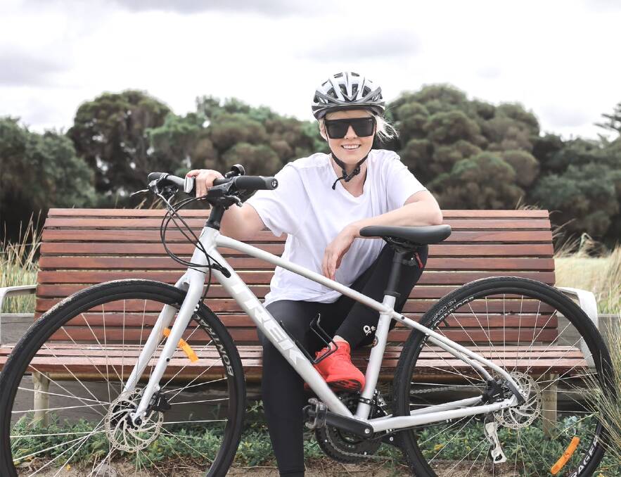 SURVIVOR: Kim O'Reilly is now riding from Melbourne to Mildura to get clubs to sign a no violence tolerance policy. Picture: SUPPLIED