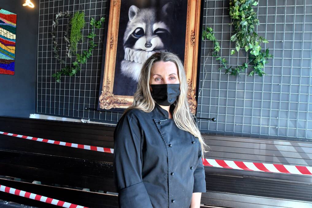 'Very lucky': Hoo Gah cafe owner Gina Triolo. Picture: NONI HYETT