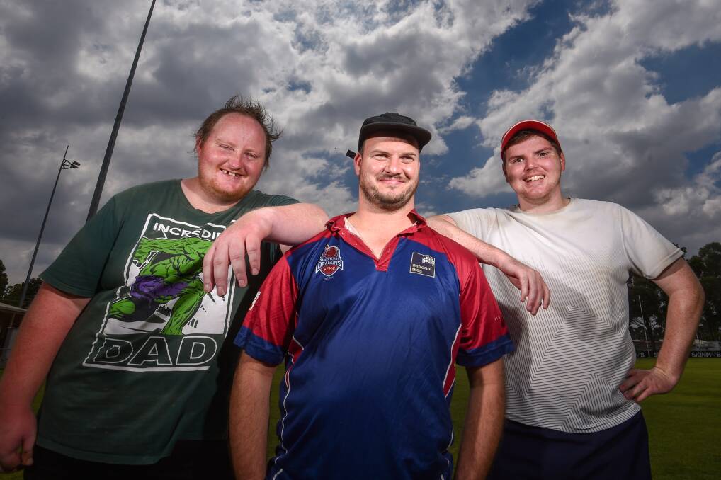 Sean Pearce, Nick Fitzpatrick and Ben Davies are making waves in their community. Picture: DARREN HOWE