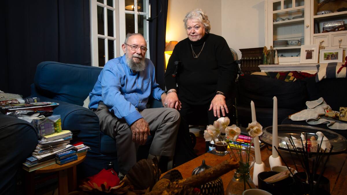 Retired couple, Philip and Marjanneke McGuire. Picture: Elesa Kurtz