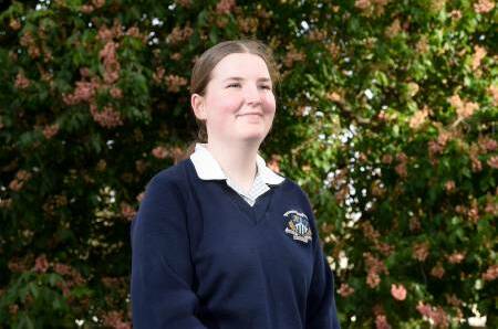Jemima Kreutzer, a Year 11 Marist College student in Bendigo, Victoria, is doing her bit to address climate change. Picture by Noni Hyett