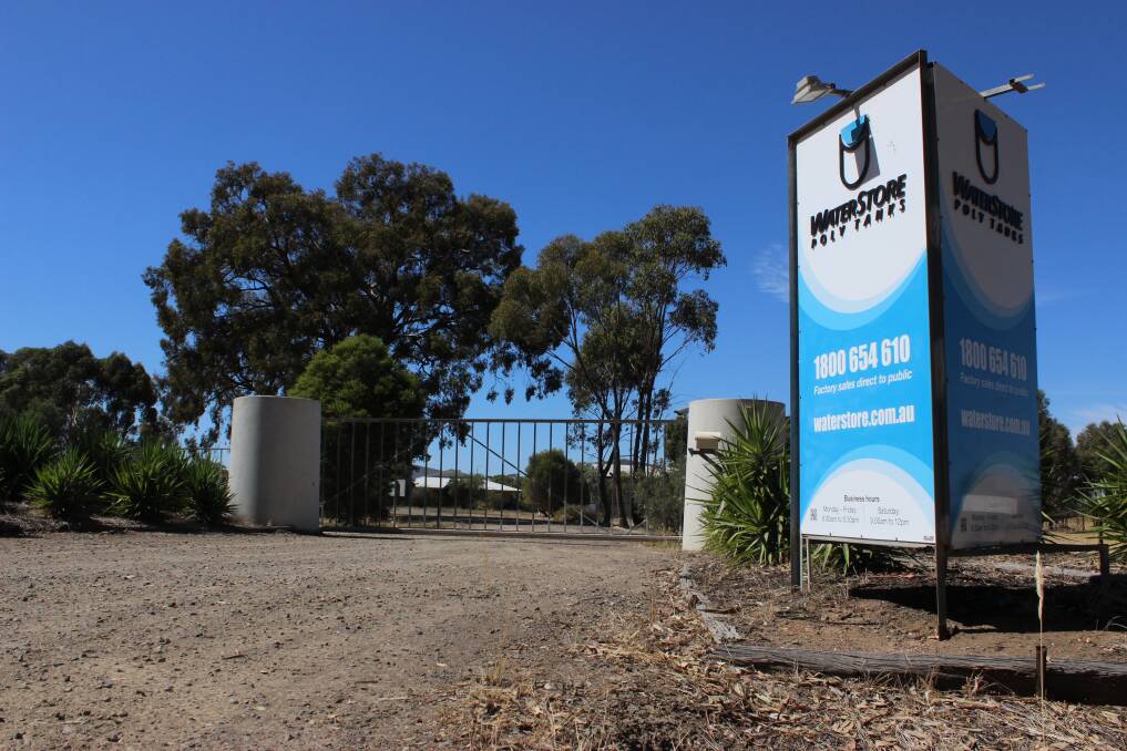 The closed WaterStore premises on the Wimmera Highway at Marong last year. Picture by Jenny Denton 