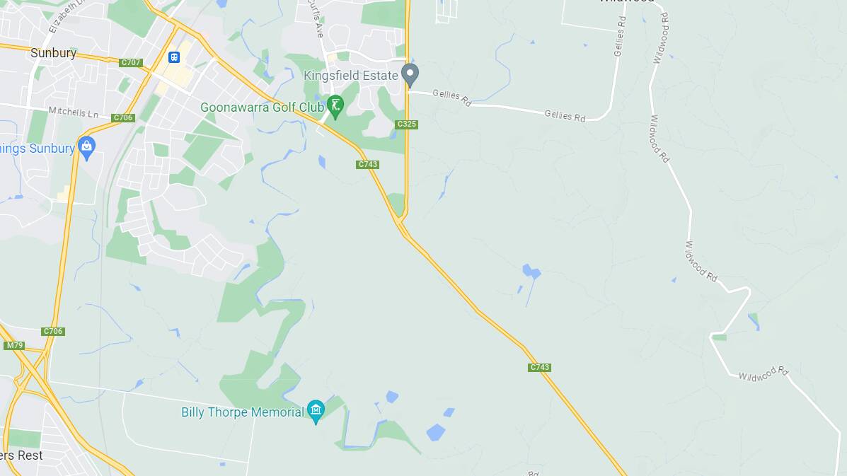 The crash occurred close to the intersection of Lancefield and Gellies roads. Image: Google Maps.