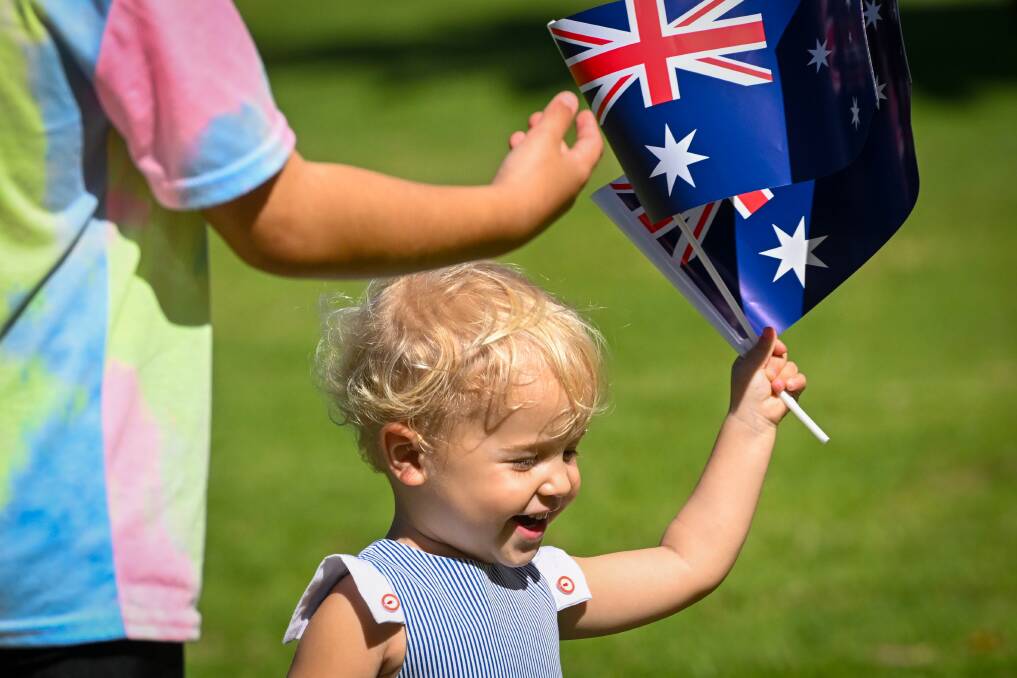 Grace Iser at the Lake Weeroona Australia Day celebrations last year. Picture by Darren Howe 