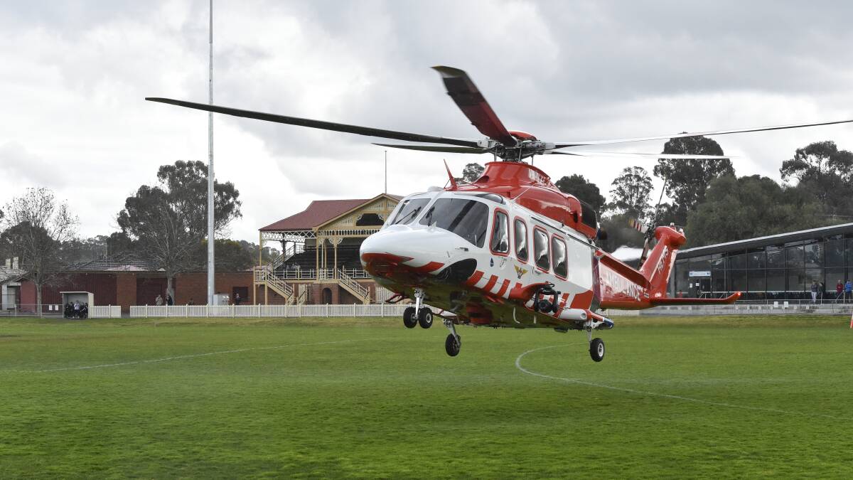 EMERGENCY: A three-year-old boy was airlifted on Sunday afternoon after being pulled non-responsive from Lake Neanar. Picture: NONI HYETT 