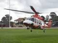 EMERGENCY: A three-year-old boy was airlifted on Sunday afternoon after being pulled non-responsive from Lake Neanar. Picture: NONI HYETT 