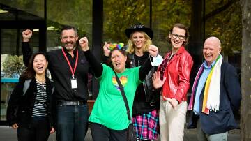 The LGBTQIA+ community and allies celebrated all the progress that has been made in their fight for equality for IDAHOBIT 2022. Picture: BRENDAN MCCARTHY