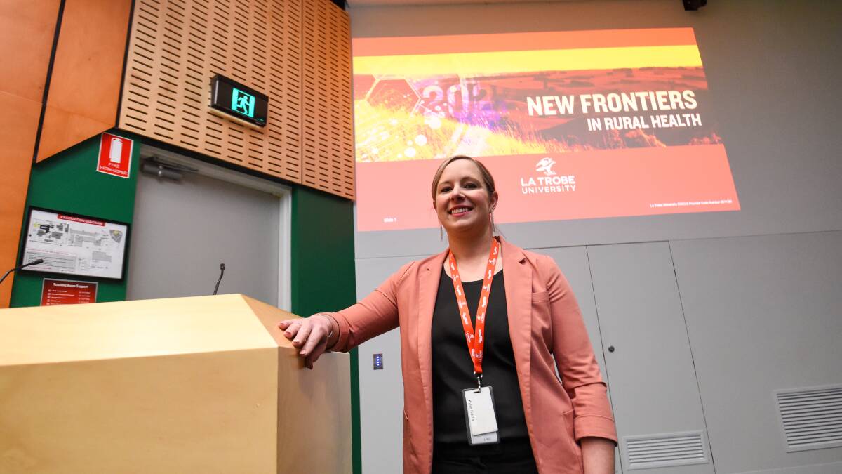 NEW FRONTIERS: Lecturer Kylie Carra will present her research at La Trobe Bendigo's rural health conference. Picture: DARREN HOWE