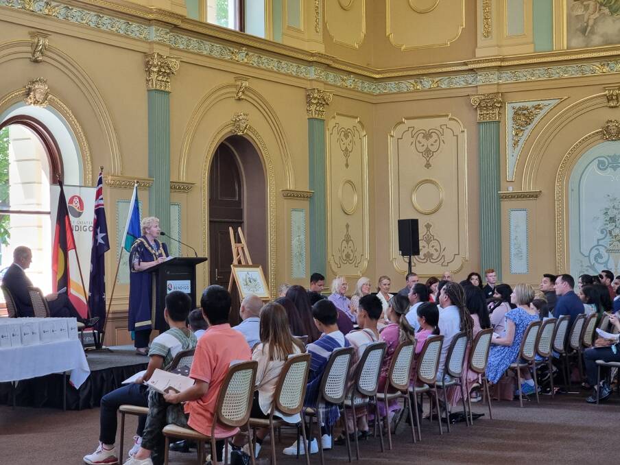 Bendigo has welcomed 66 new Australians from 20 different countries. Picture by Lucy Williams 