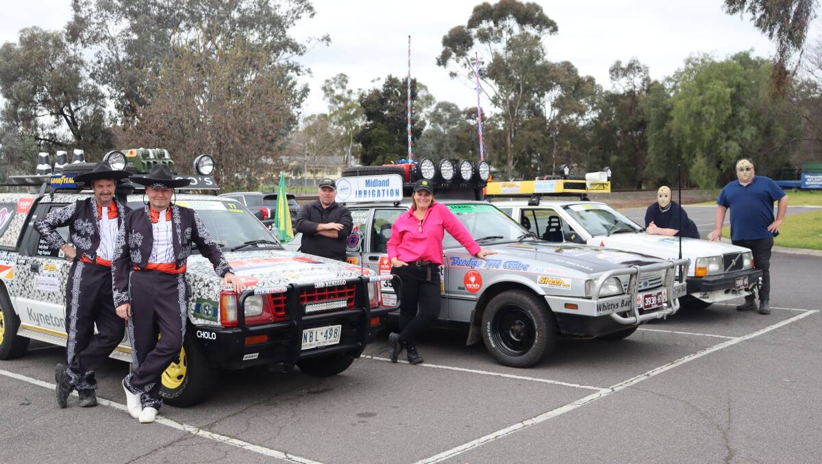 VARIETY BASH: Glenn Stevenson, Rod Fawcett, Russell Hocking, Sharon Hocking, Deanna Jerman and Michael Jerman are revved up for the Variety Bash starting on August 16. Picture: LUCY WILLIAMS 