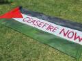 Protestors have urged the Australian government to push for an immediate ceasefire in Gaza. Picture by Lucy Williams 