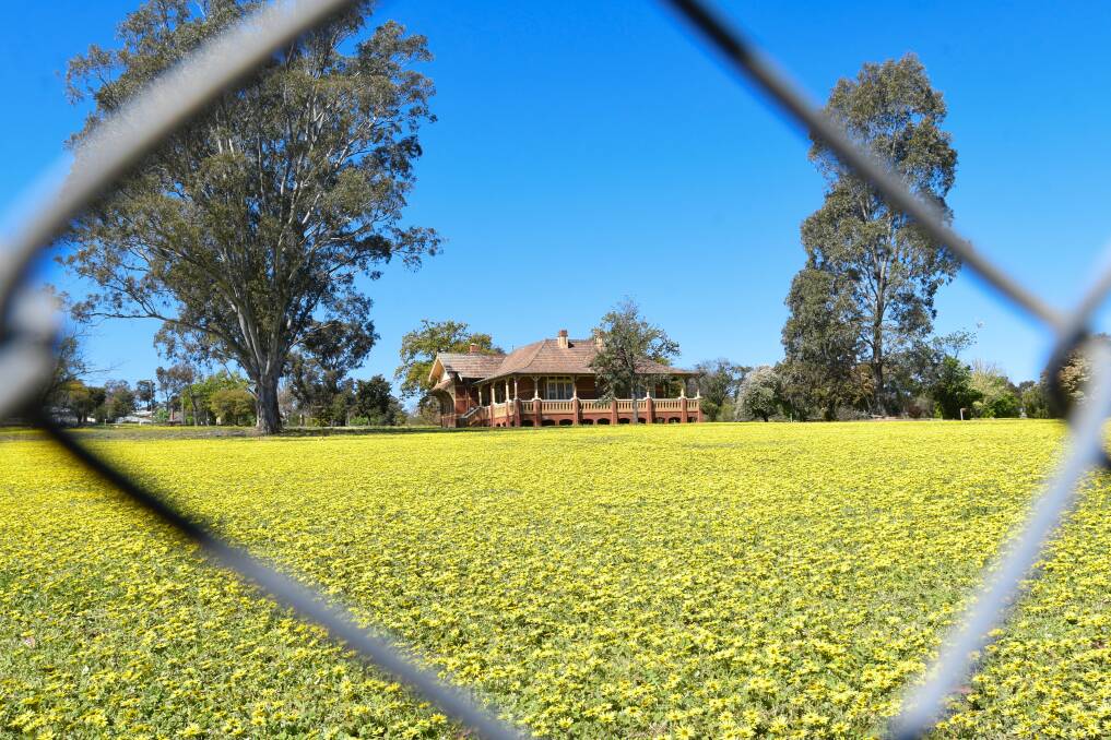 A historic building on the Flora Hill site earmarked for Bendigo's 2026 Commonwealth Games athletes' village. Picture by Noni Hyett.