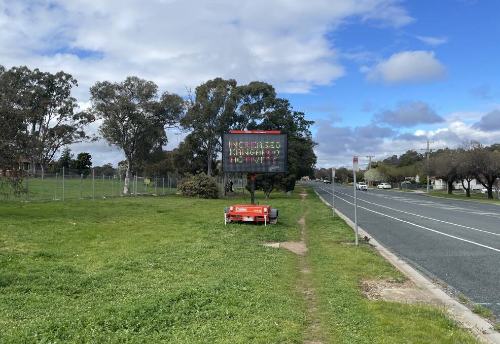 A sign on Retreat Road, Flora Hill encouraging road users to slow down when driving through the area has been in place since July. Picture by Jonathon Magrath 