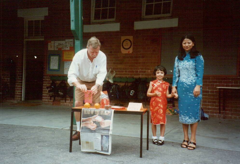 Stephanie Jack at Quarry Hill Primary School in the late 1990s. Pictures supplied