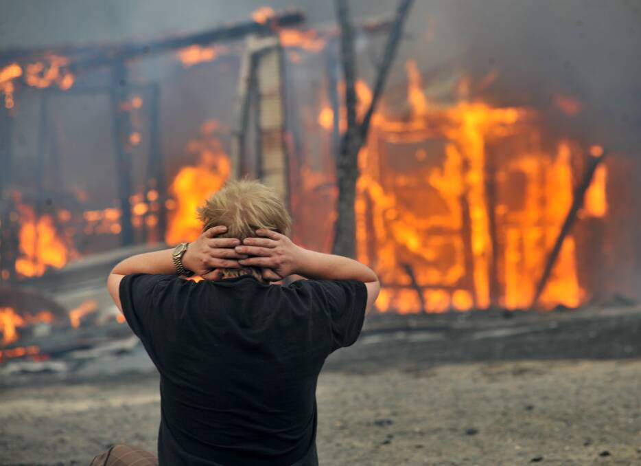 The Black Saturday fires destroyed almost 60 homes in Bendigo. Picture by Peter Hyett