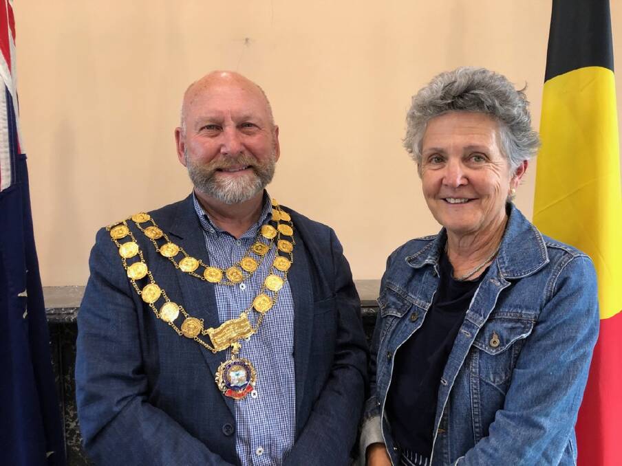 Crs Brian Hood and Lesley Hewitt will serve as mayor and deputy mayor of the Hepburn Shire council respectively. Picture supplied