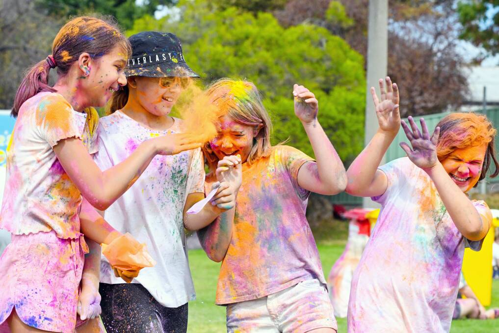 About 1600 people came through for the Indian Association of Bendigo's second Holi Festival event. Picture by Darren Howe