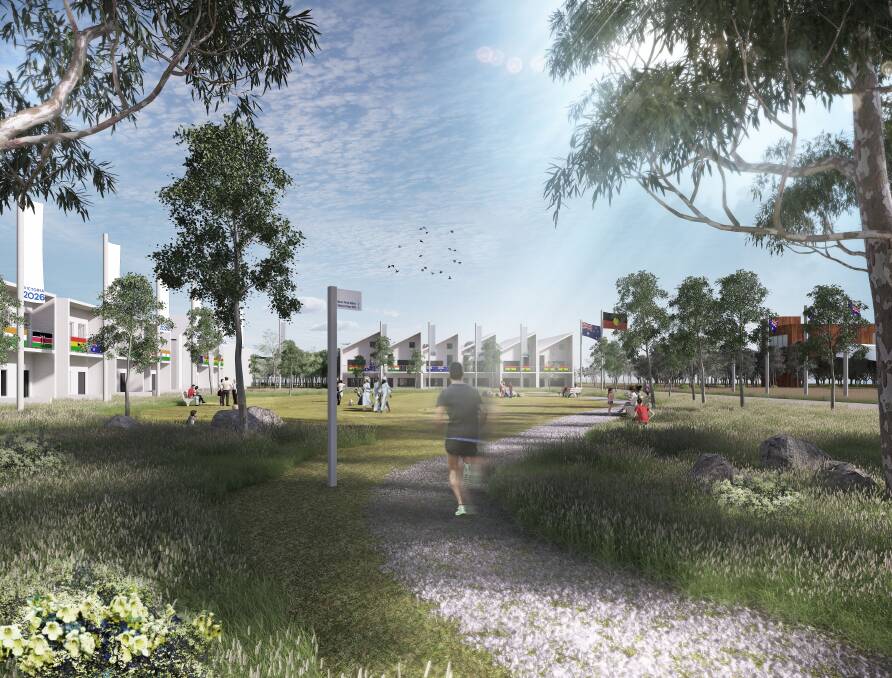 A concept image of what a Commonwealth Games 2026 athletes' village could look like. Picture supplied