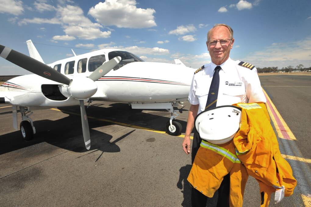 Bendigo pilot Chris Gobel in 2013. Picture by Julie Hough