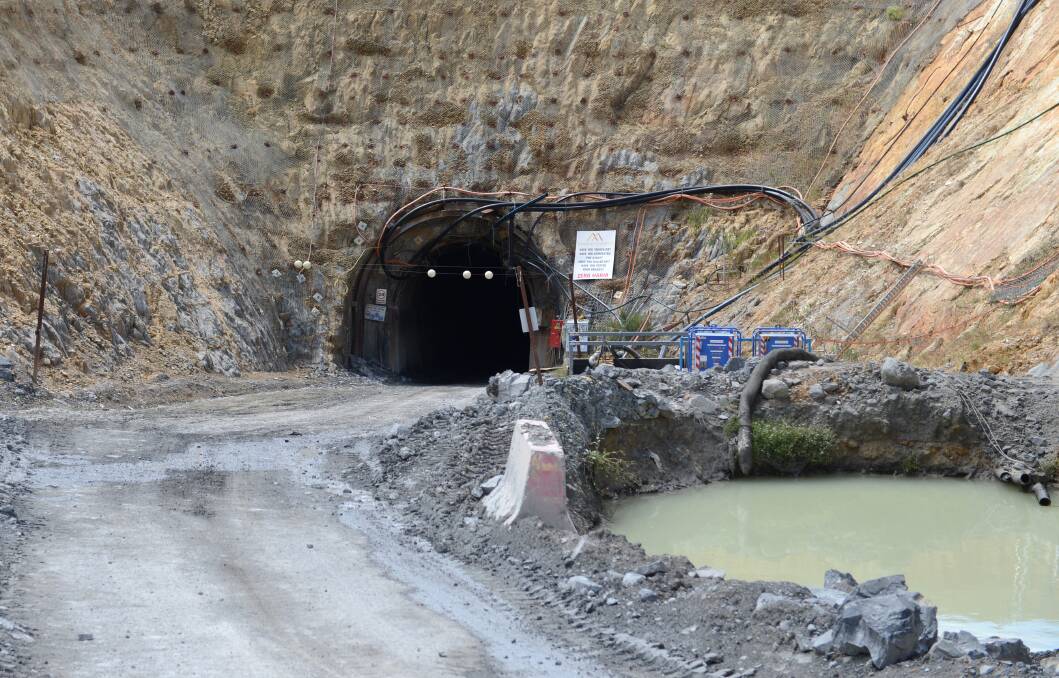 An entrance to a mine in Costerfield. File picture