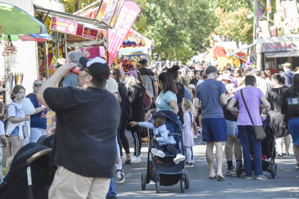 The Bendigo Easter Fair is just around the corner, with the streets of Bendigo set to transform once again. Picture by Darren Howe