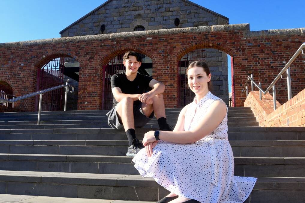 Daniel Chisholm and Claudia Scott were two of the top performance arts students in the state last year. Picture by Noni Hyett