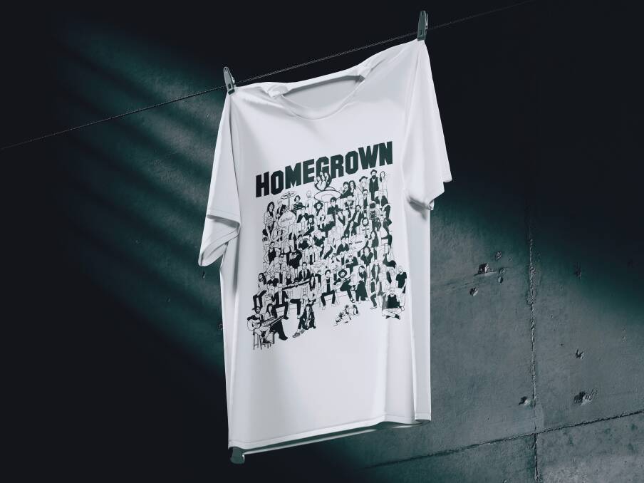 The t-shirt features artists such as Amy Shark, Paul Kelly, G Flip, Missy Higgins and Tame Impala. Pictures supplied
