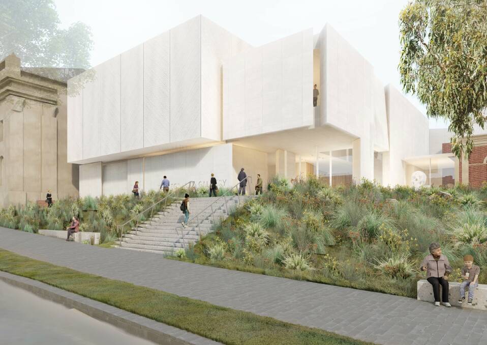 An artist's impression of the redeveloped Bendigo Art Gallery. Image supplied