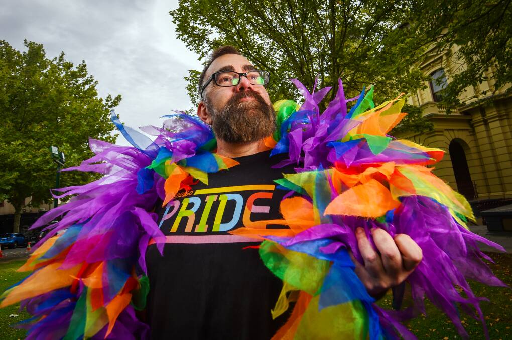Bendigo Pride Festival director John Richards said this year's event celebrates the breadth of the LGBTQIA+ community. Picture by Darren Howe 
