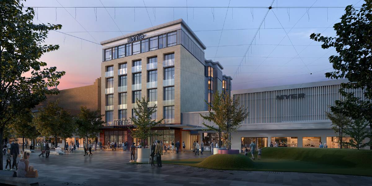 The Accor Mantra hotel planned for Hargreaves Mall has been continuously postponed. Picutre is supplied