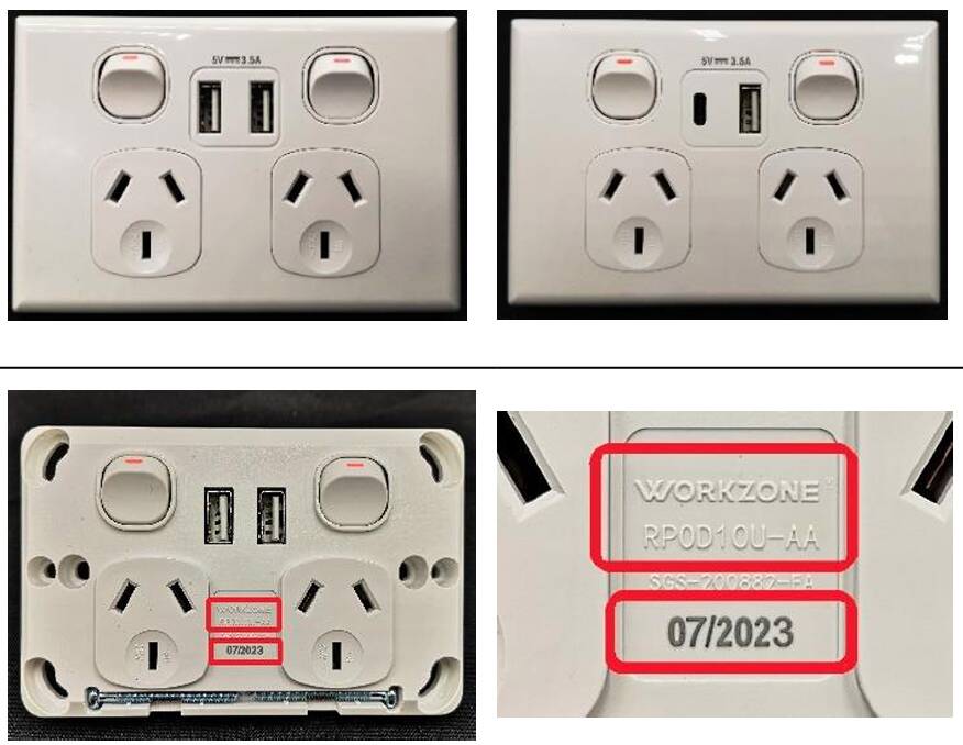 The power point is being recalled due to risk of fire or electrocution. Picture by Product Safety Australia